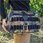 टूरबोन 12 जीजी शॉटगन कैमो कारतूस बैग 100 पीसी रखती है